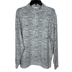 Tasc Gray Camo‎ Men's 1/4 Zip Sweatshirt Size XL Performance